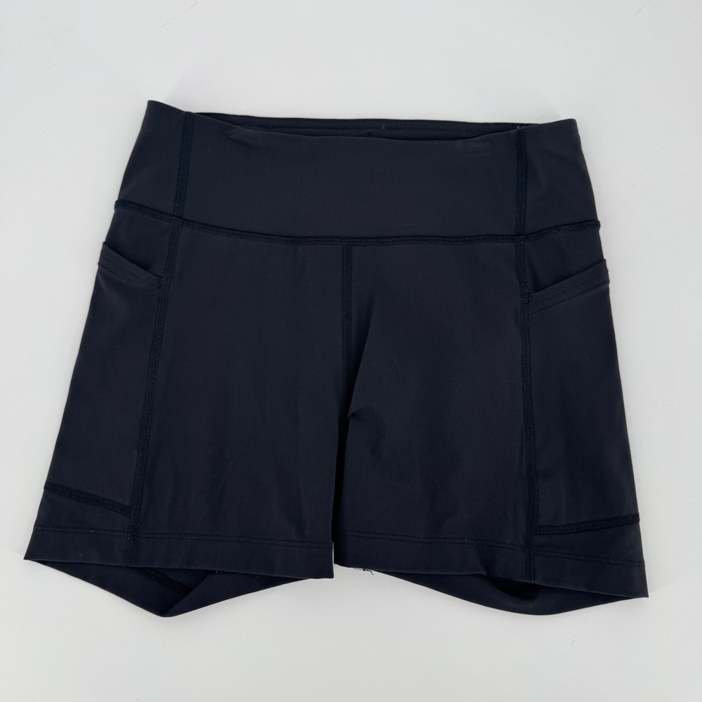 Outdoor Voices Womens TechSweat 3.5 Inch Inseam Shorts Black Size S Pockets